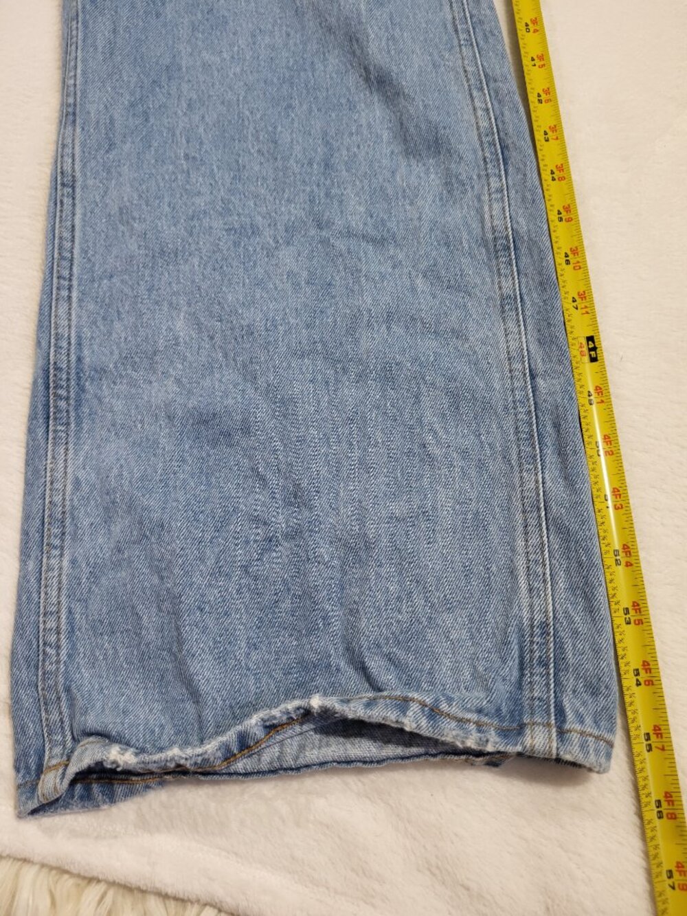 Anthropologie Seventy + Mochi Elodie Frill Dungaree - Rodeo Vintage - Size 8 - Picture 14 of 16